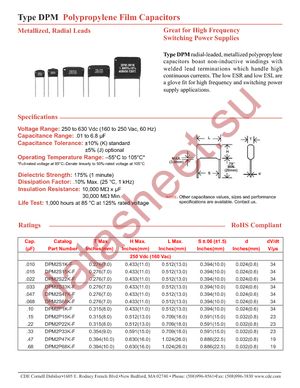 DPM6S22K datasheet  